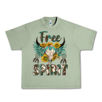 Oil Green western boho free spirit Urban Heavy Tee - texasbilliewilder