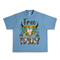 Pebble Blue western boho free spirit Urban Heavy Tee - texasbilliewilder