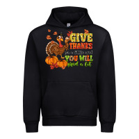 Black give thanks for a little and you will find a lot Urban Hoodie - MaliasSmallBusiness