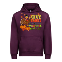 Mauve Wine give thanks for a little and you will find a lot Urban Hoodie - MaliasSmallBusiness