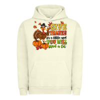 Pigment Pistachio give thanks for a little and you will find a lot Urban Hoodie - MaliasSmallBusiness