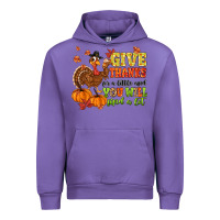 Tulip give thanks for a little and you will find a lot Urban Hoodie - MaliasSmallBusiness