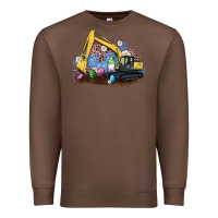 Chestnut easter excavator gnome egg leopard Premium Sweatshirt - Artiststas