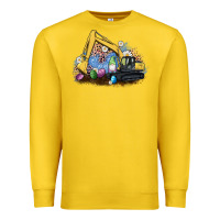 Lemon easter excavator gnome egg leopard Premium Sweatshirt - Artiststas