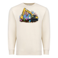 Sandshell easter excavator gnome egg leopard Premium Sweatshirt - Artiststas