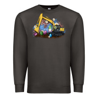 Smoke easter excavator gnome egg leopard Premium Sweatshirt - Artiststas
