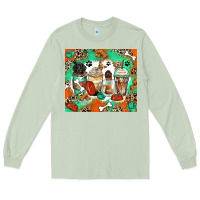 Matcha dog coffee cups Long Sleeve Tee - Zillion Design Studio
