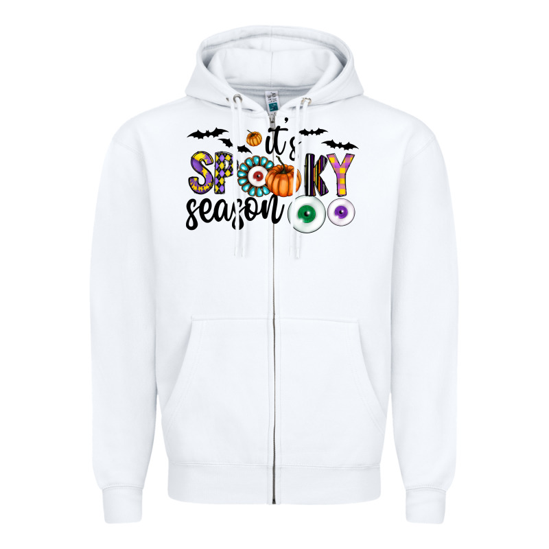 Spooky Zipper Hoodie by CowhideDigitalArt | Teevron