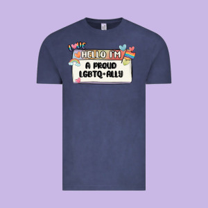 Proud Ally Vintage Tee Designed By Maliassmallbusiness