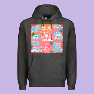 Sarcastic Quotes Premium Hoodie Designed By Maliassmallbusiness