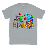 Heather Grey be kind autism gnome Classic Tee - Zillion Design Studio
