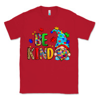 Red be kind autism gnome Classic Tee - Zillion Design Studio