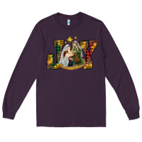 Plum joy holy family Long Sleeve Tee - RanaPortraitStore