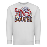 Dove Grey red white boujee Premium Sweatshirt - Artiststas