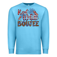 Ocean Blue red white boujee Premium Sweatshirt - Artiststas