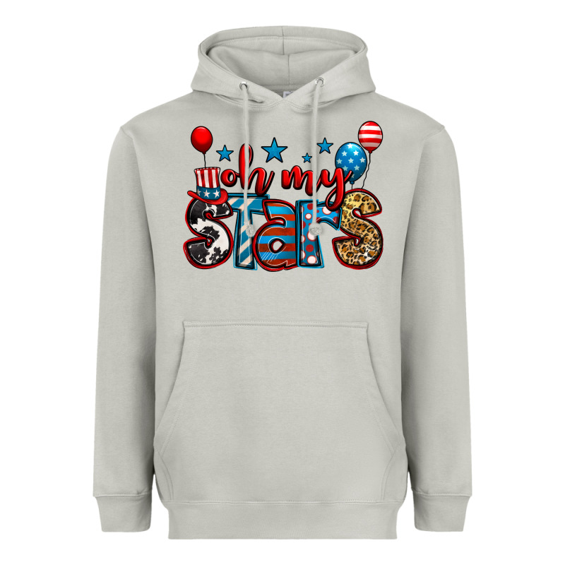 Oh My Stars 4th Of July Heavyweight Hoodie by Jasminsmagicworld | Teevron