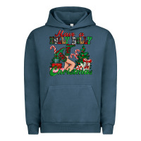 Pigment Midnight Navy have a holly dolly christmas Urban Hoodie - MaliasSmallBusiness
