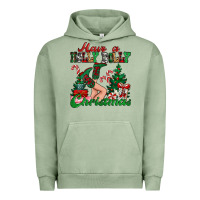 Pigment Oil Green have a holly dolly christmas Urban Hoodie - MaliasSmallBusiness