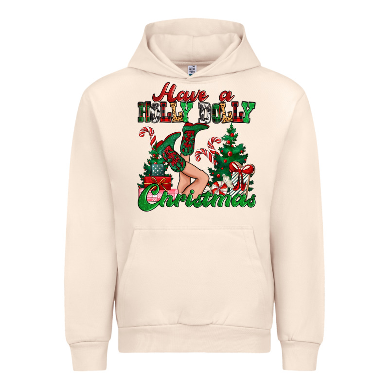 Have A Holly Dolly Christmas Urban Hoodie by MaliasSmallBusiness | Teevron