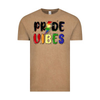 Vintage Coffee pride vibes Vintage Tee - MaliasSmallBusiness