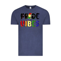Vintage Denim pride vibes Vintage Tee - MaliasSmallBusiness