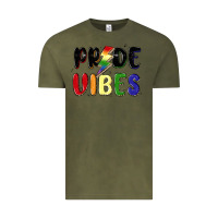 Vintage Olive pride vibes Vintage Tee - MaliasSmallBusiness