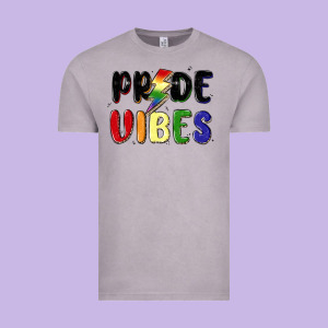 Pride Vibes Vintage Tee Designed By Maliassmallbusiness