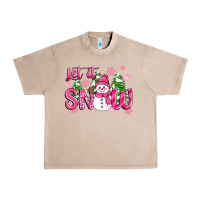 French Oak pink christmas let it snow Urban Heavy Tee - Zillion Design Studio