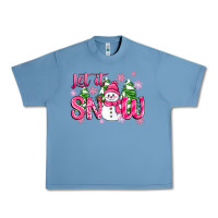 Pebble Blue pink christmas let it snow Urban Heavy Tee - Zillion Design Studio