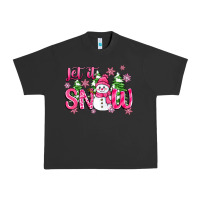 Pigment Black pink christmas let it snow Urban Heavy Tee - Zillion Design Studio