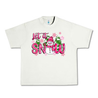 Pistachio pink christmas let it snow Urban Heavy Tee - Zillion Design Studio