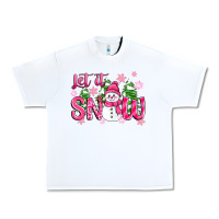 Pink Christmas Let It Snow Urban Heavy Tee | Teevron