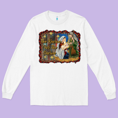 Jesus Is The Reason For The Season Long Sleeve Tee Designed By Ranaportraitstore