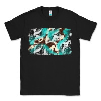 Black Cowhide Background Western Classic Tee - texasbilliewilder