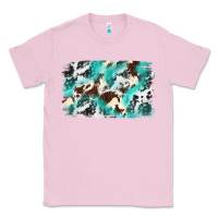 Bubblegum Pink Cowhide Background Western Classic Tee - texasbilliewilder