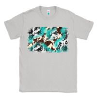 Moon Dust Cowhide Background Western Classic Tee - texasbilliewilder