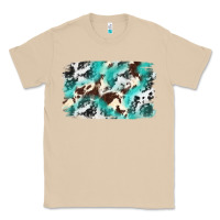 Mushroom Cowhide Background Western Classic Tee - texasbilliewilder