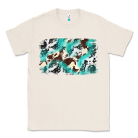 Natural Cowhide Background Western Classic Tee - texasbilliewilder