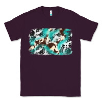 Plum Cowhide Background Western Classic Tee - texasbilliewilder