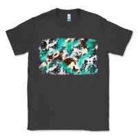Smoke Cowhide Background Western Classic Tee - texasbilliewilder