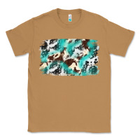 Toasted Coconut Cowhide Background Western Classic Tee - texasbilliewilder