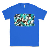 True Royal Cowhide Background Western Classic Tee - texasbilliewilder