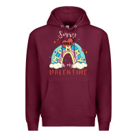 Burgundy sorry girls mommy is valentine Premium Hoodie - MaliasSmallBusiness
