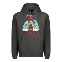 Charcoal Heather sorry girls mommy is valentine Premium Hoodie - MaliasSmallBusiness