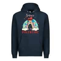 Navy sorry girls mommy is valentine Premium Hoodie - MaliasSmallBusiness