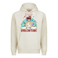 Oatmeal Heather sorry girls mommy is valentine Premium Hoodie - MaliasSmallBusiness