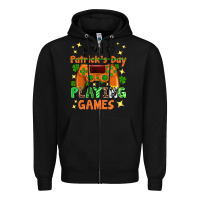 Black P is Patrick's Day playing games Zipper Hoodie - Neo Western