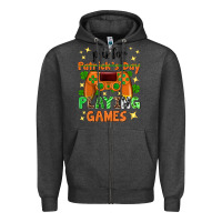 P Is Patrick's Day Playing Games Zipper Hoodie | Teevron