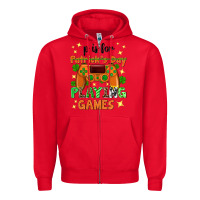 Red P is Patrick's Day playing games Zipper Hoodie - Neo Western