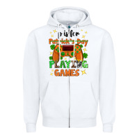 White P is Patrick's Day playing games Zipper Hoodie - Neo Western